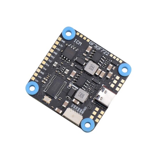 Hot Sales JHEMCU F722 Baro Osd 10V Dual Bec 3-8S 30.5X30.5Mm GF30F722-Icm for RC Drones Metal Flight Controller Electrical Toys